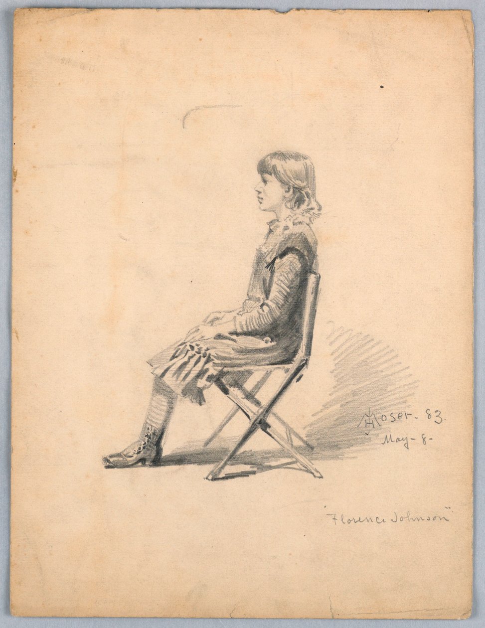 Portræt af Florence Johnson af James Henry Moser