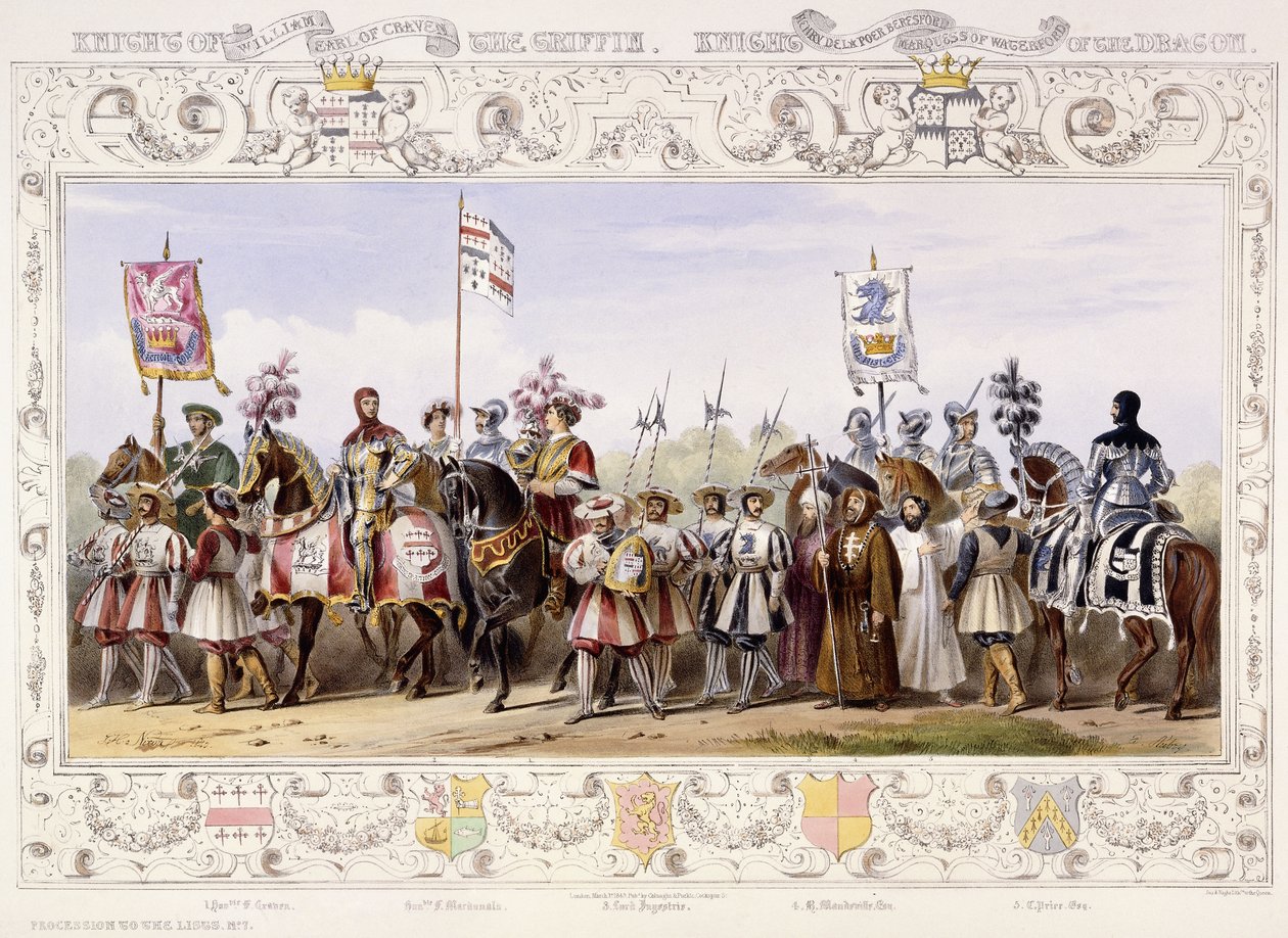 Procession til listerne, 1843 af James Henry Nixon
