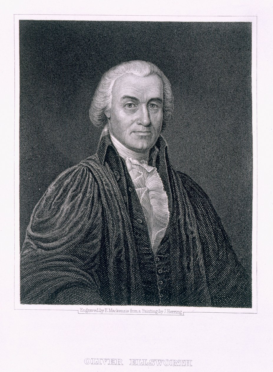 Oliver Ellsworth, graveret af E. Mackenzie af James Herring