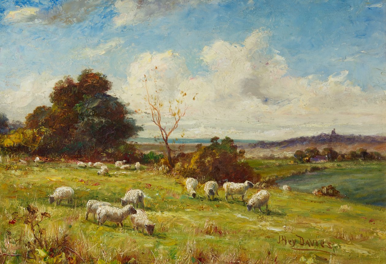 En pastorale, ca. 1910 (maleri) af James Hey Davies