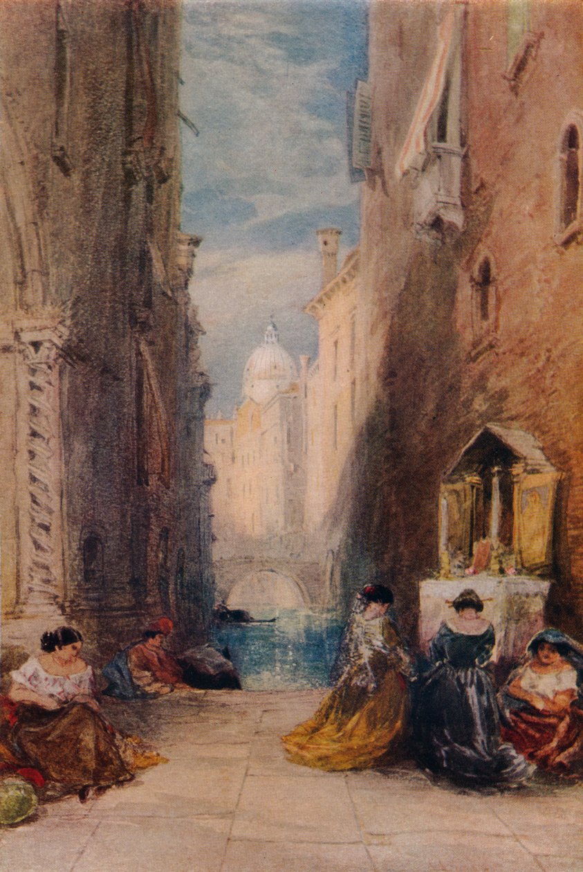 En helligdom i Venedig, c1820-1870, 1924 af James Holland