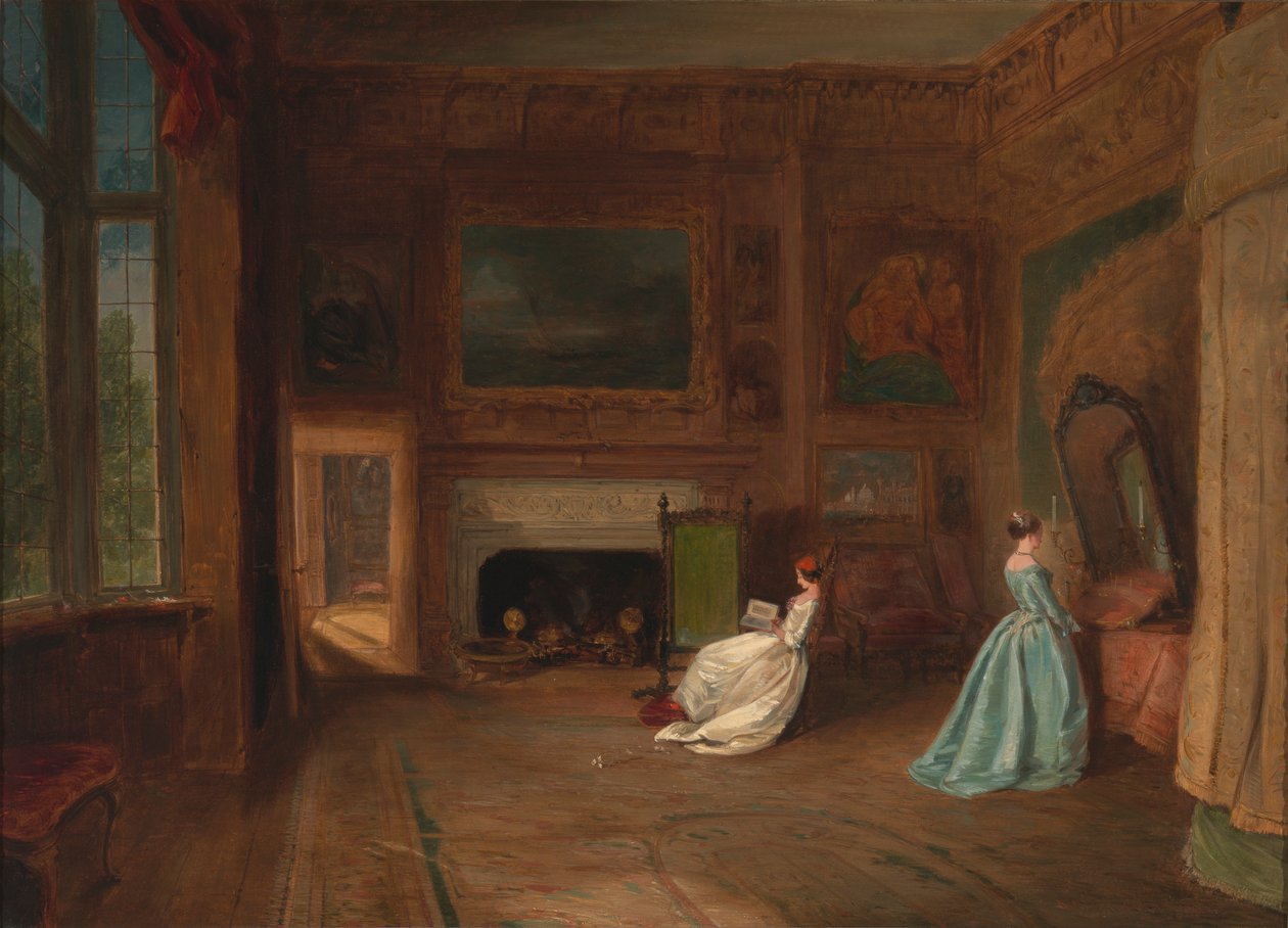Lady Betty Germain soveværelse i Knole, Kent af James Holland