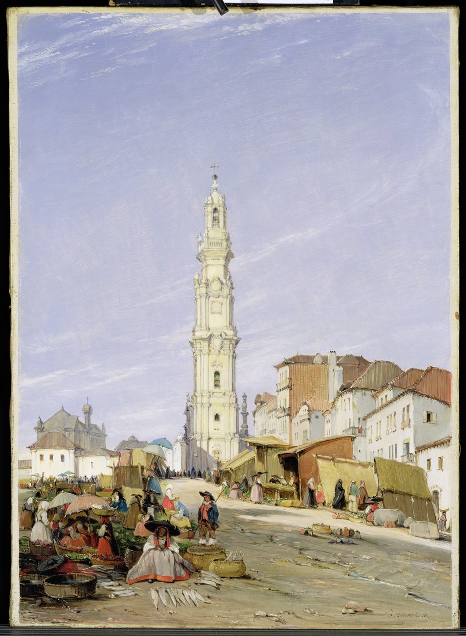 Præstetårnet, Porto, Portugal, 1837 af James Holland