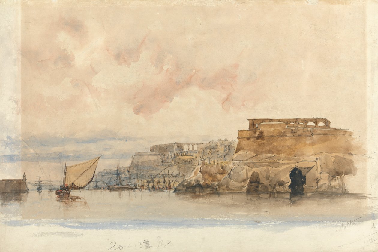 Udsigt over Valletta, Malta af James Holland