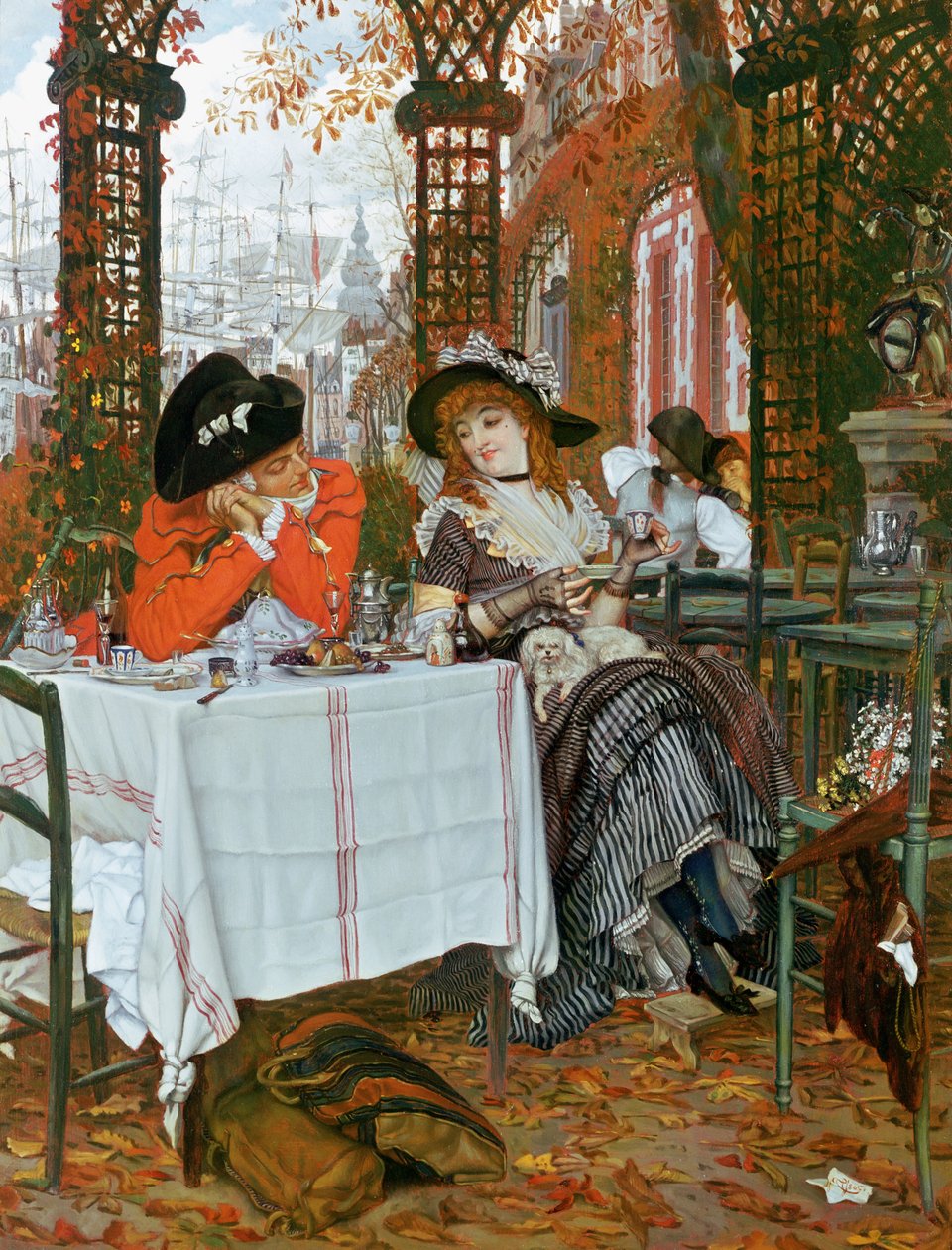 A Luncheon (A Luncheon), c.1868 af James Jacques Joseph Tissot