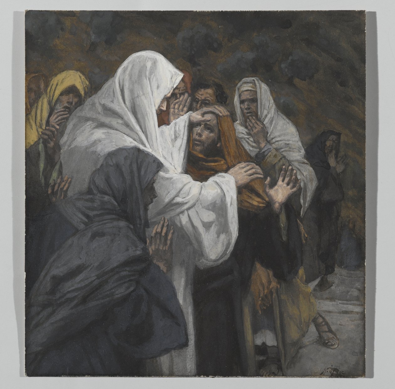 Adresse til Sankt Filip, illustration fra Vor Herre Jesu Kristi liv, 1886-94 (wc over grafit på papir) af James Jacques Joseph Tissot