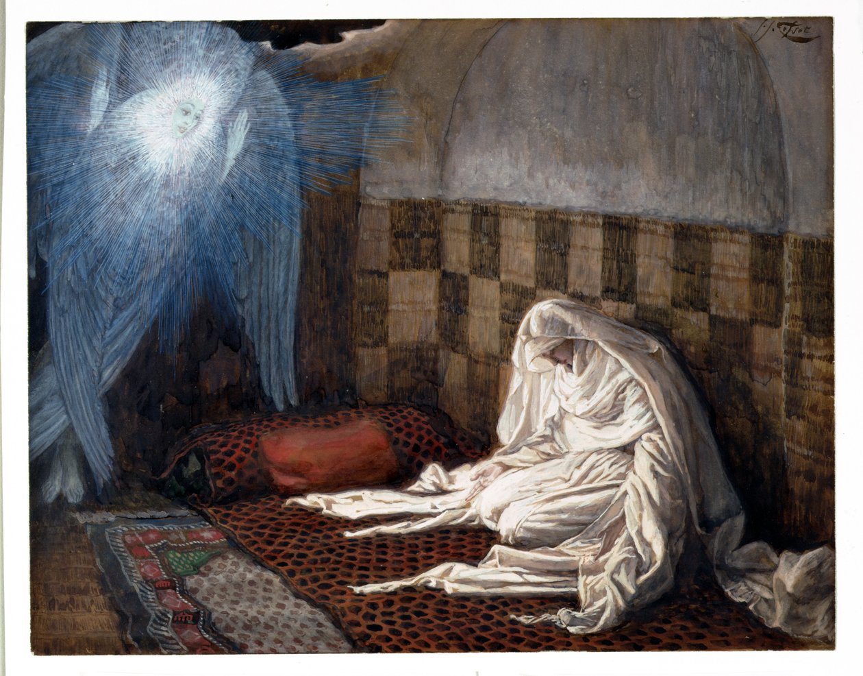 Bebudelse, illustration til The Life of Christ, ca. 1886-96 (gouache på pap) af James Jacques Joseph Tissot