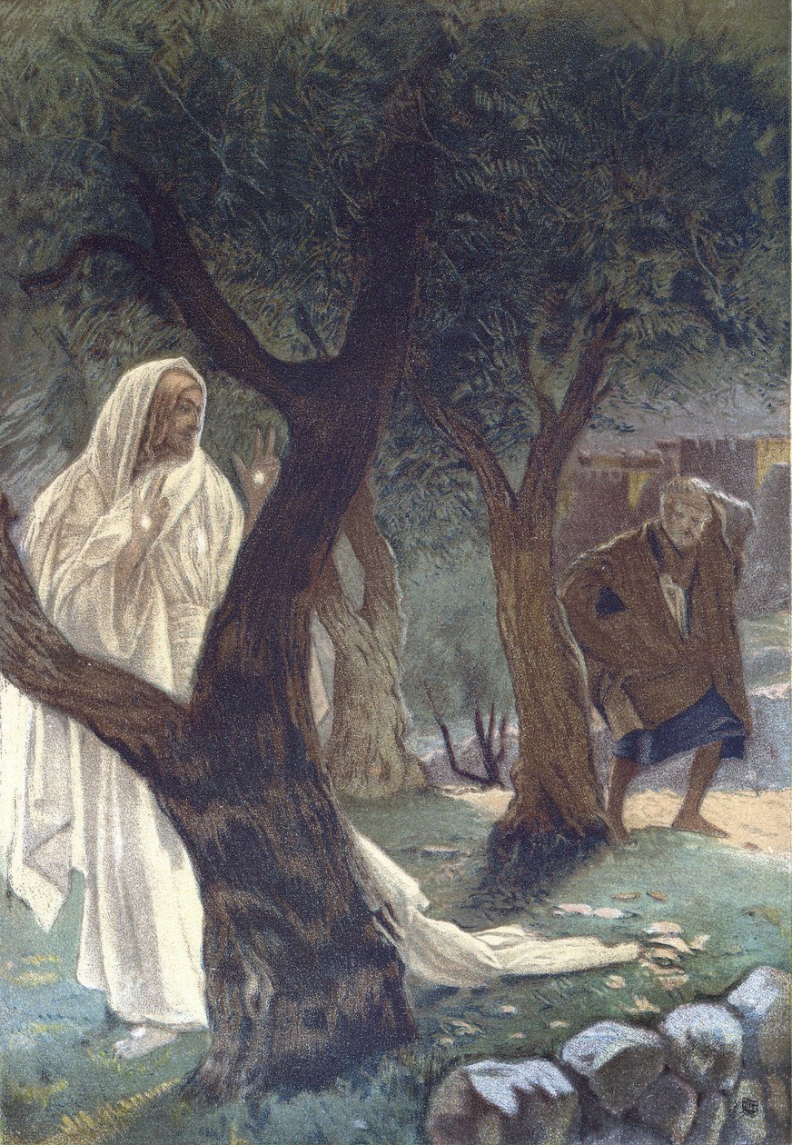 Kristus viste sig for Sankt Peter - Kristus viste sig for Sankt Peter - fra "" Vor Herre Jesu Kristi liv"" - 1899 af James Tissot - La vie de notre seigneur Jesus Christ, af Jacques Joseph (Jacques-Joseph) Tissot dit James Tissot (1836-1902) af James Jacques Joseph Tissot