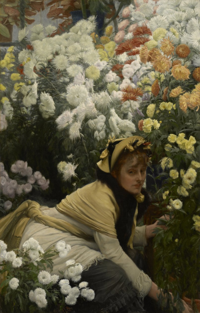 Krysantemum, c.1874-76 af James Jacques Joseph Tissot