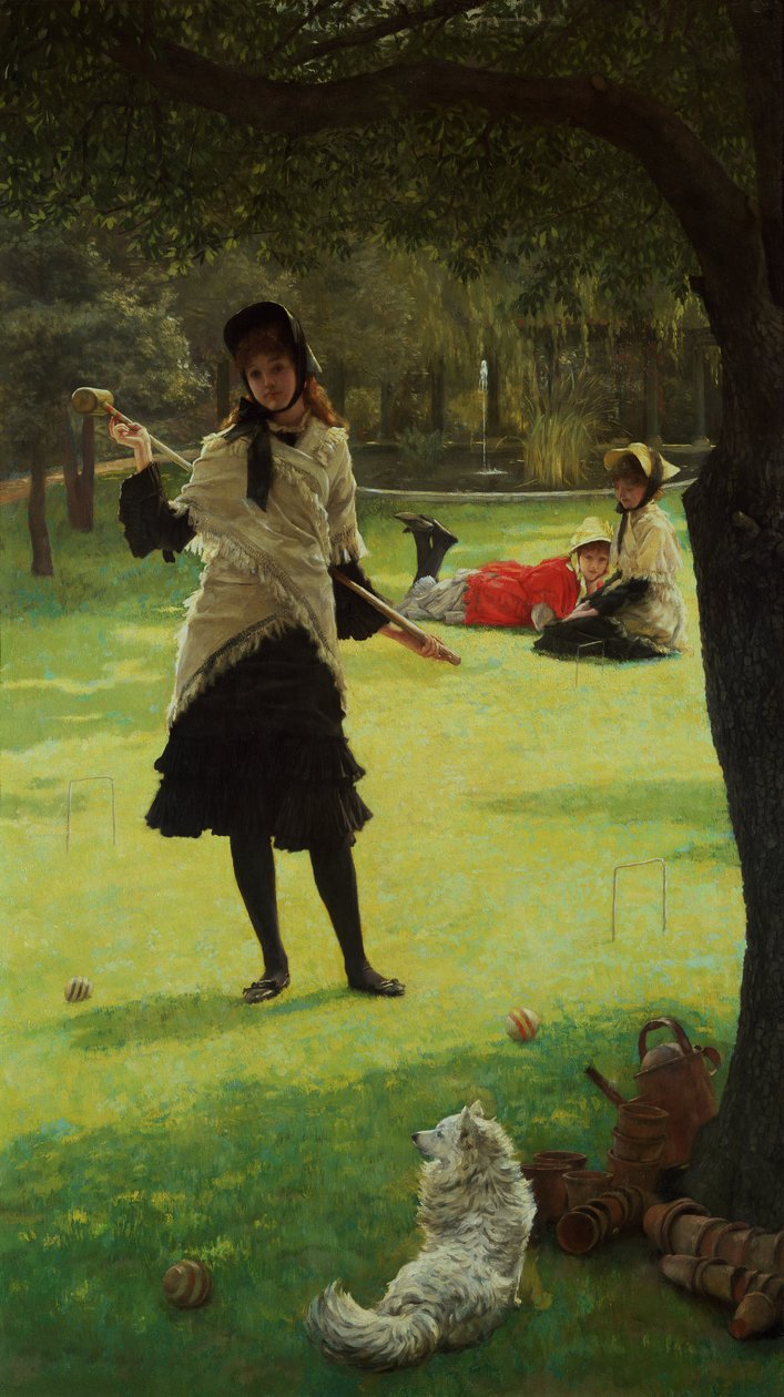 Kroket, ca. 1878 af James Jacques Joseph Tissot