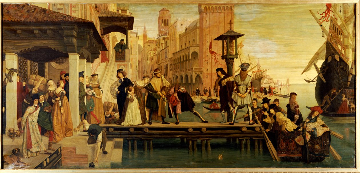 Det fortabte barns afgang fra Venedig, 1863 af James Jacques Joseph Tissot