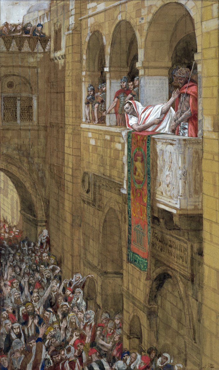 Ecce Homo, illustration til The Life of Christ, ca. 1886-94 (wc & gouache på pap) af James Jacques Joseph Tissot