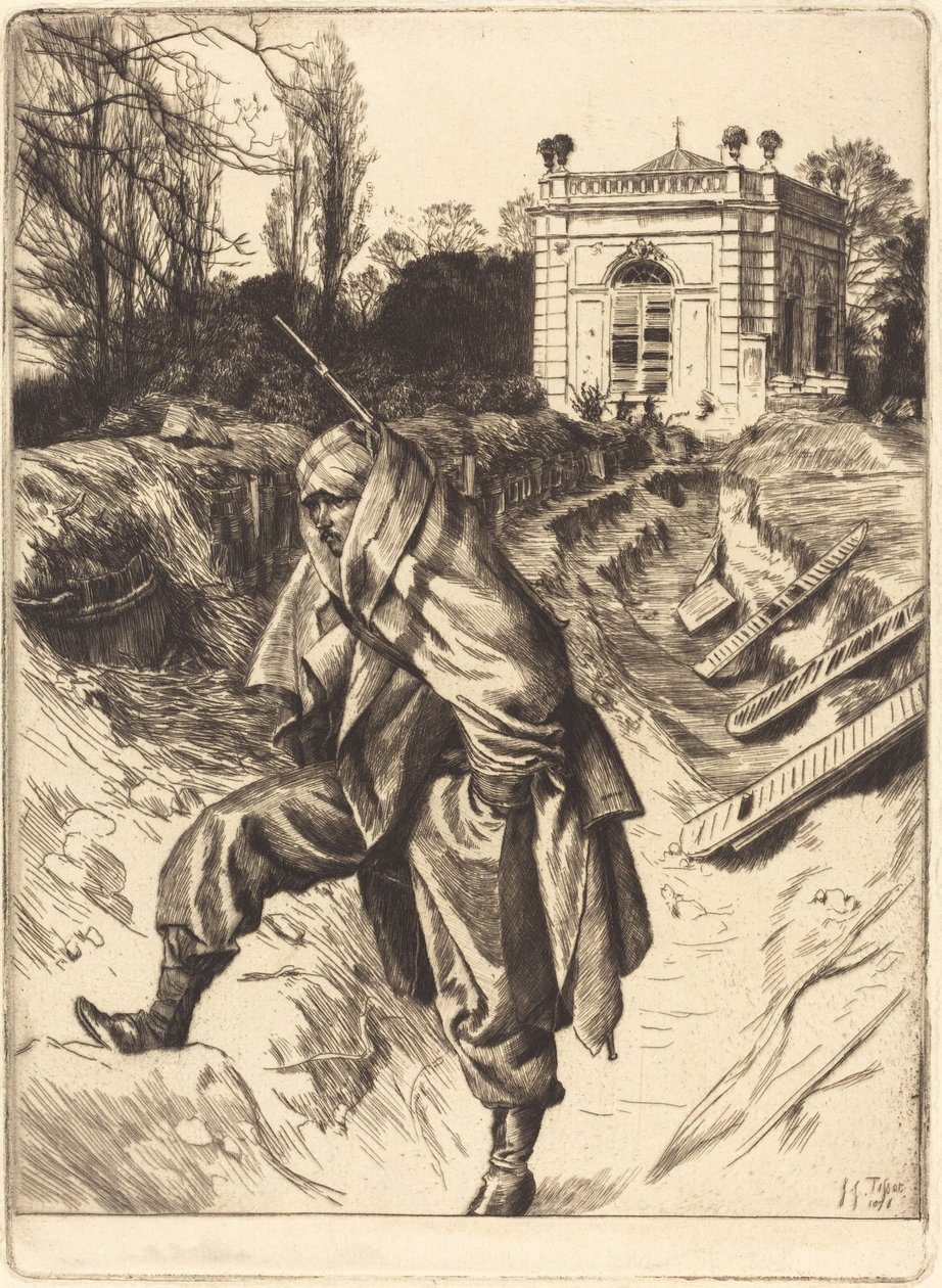 Grand Garde (Souvenir fra belejringen af ​​Paris) af James Jacques Joseph Tissot