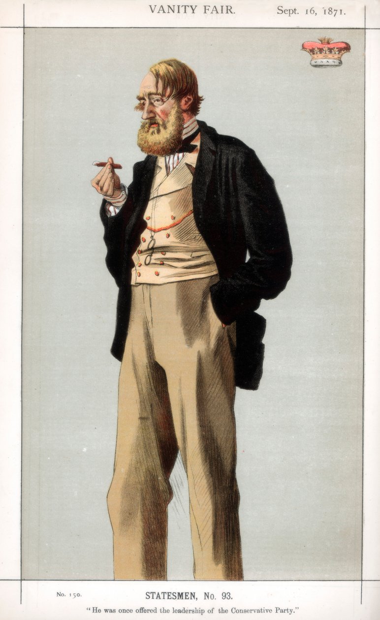 Han blev engang tilbudt ledelsen af det konservative parti, 1871. af James Jacques Joseph Tissot