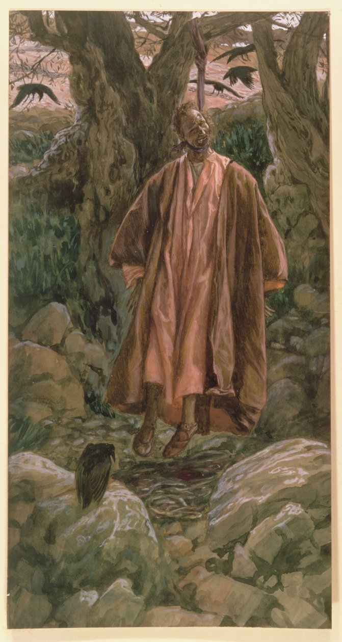 Judas Hangs Himself, illustration til The Life of Christ, ca. 1886-96 (gouache på pap) af James Jacques Joseph Tissot