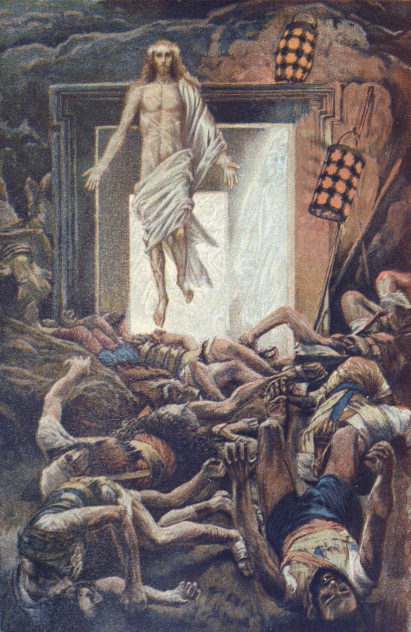 La Resurrection - The Resurrection - from “” The Life of Our Lord Jesus Christ ”” - 1899 by James Tissot - La vie de notre seigneur Jesus Christ, by Jacques Josephdani af James Jacques Joseph Tissot