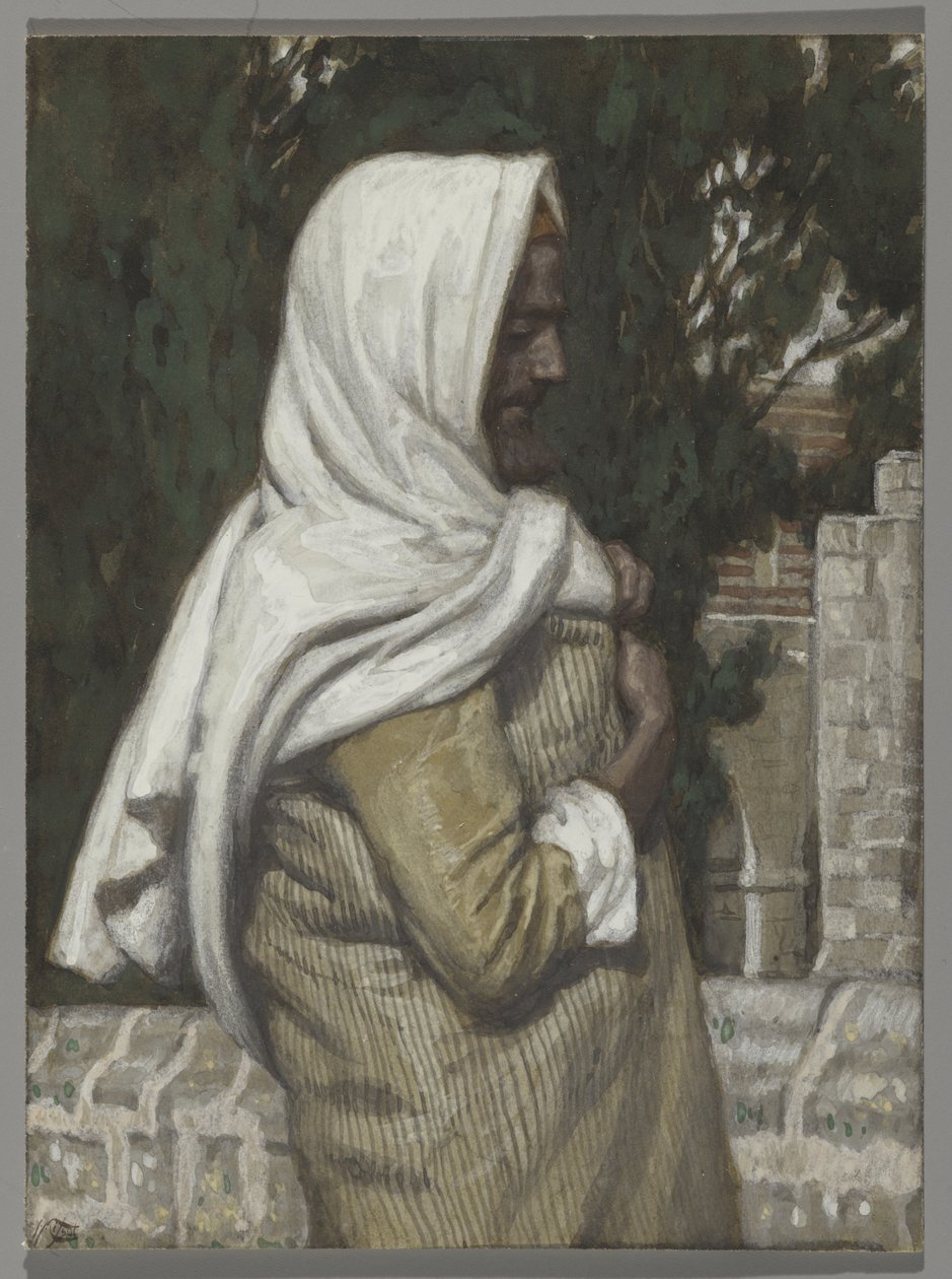 Lazarus, illustration til The Life of Christ, ca. 1886-94 (wc & gouache på pap) af James Jacques Joseph Tissot