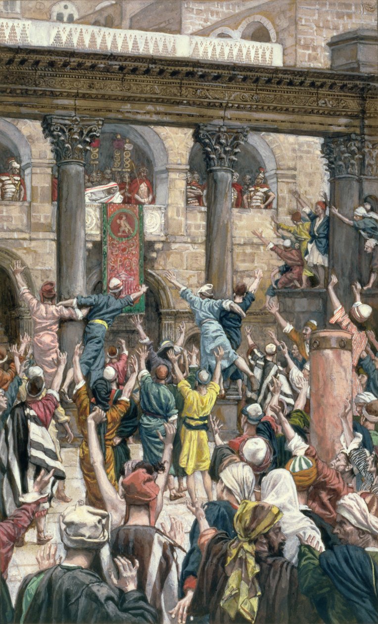 Lad ham blive korsfæstet, illustration til The Life of Christ, ca. 1886-96 (gouache på pap) af James Jacques Joseph Tissot