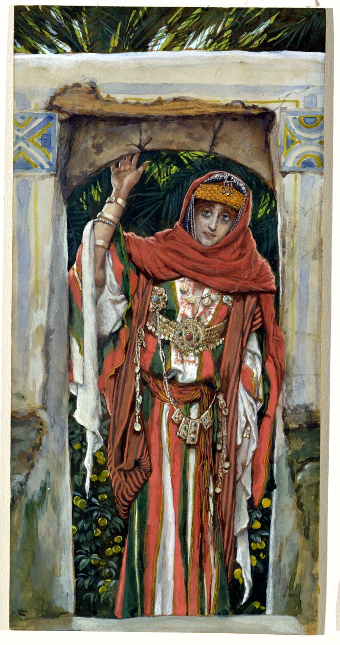 Maria Magdalene før sin omvendelse, illustration til Kristi liv, ca. 1886-96 (wc på papir) af James Jacques Joseph Tissot