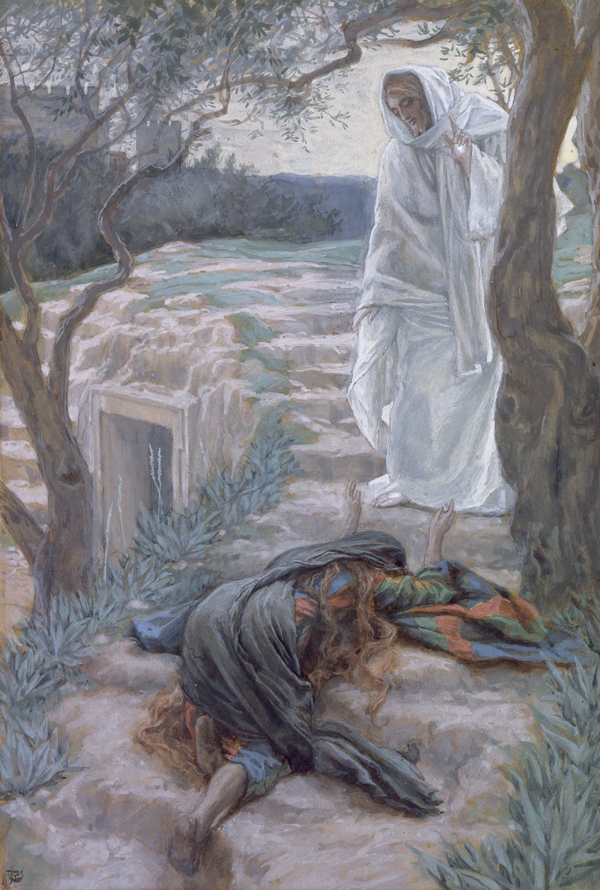Noli Me Tangere, illustration til The Life of Christ, ca. 1884-96 (wc & gouache på pap) af James Jacques Joseph Tissot