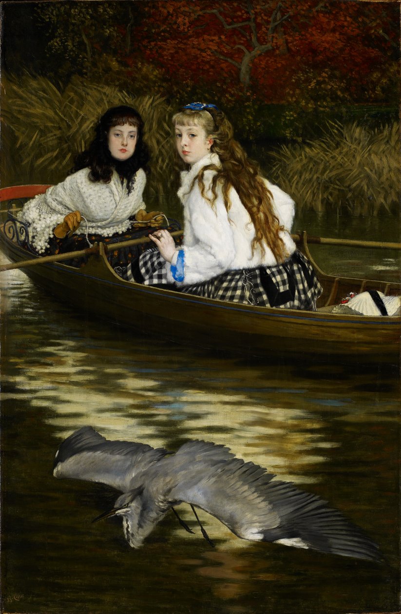On the Thames, a Heron, ca. 1871-72 (olie på lærred) af James Jacques Joseph Tissot