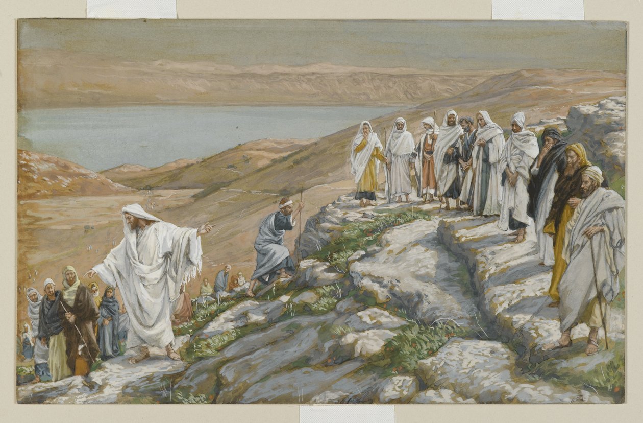 Ordination af de tolv apostle, illustration fra Vor Herre Jesu Kristi liv (wc over grafit på papir) af James Jacques Joseph Tissot