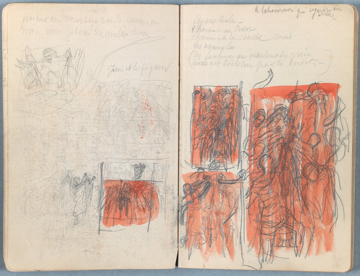 Sider fra et album med Sketches for The Life of Our Lord Jesus Christ, slutningen af 1880