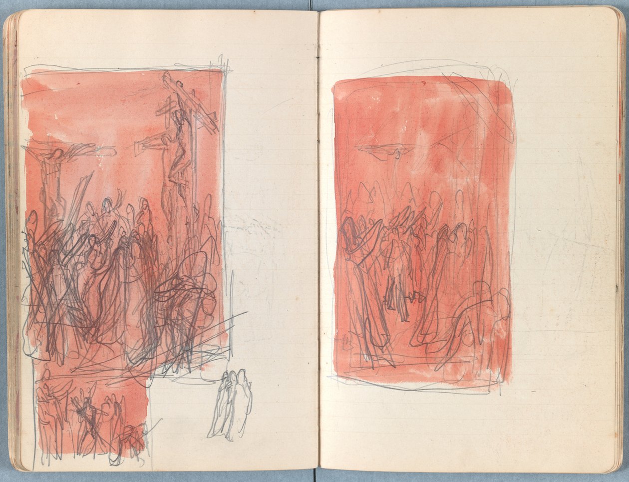 Sider fra et album med Sketches for The Life of Our Lord Jesus Christ, slutningen af 1880