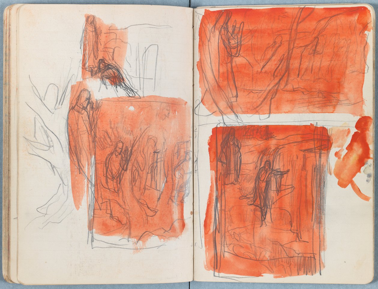 Sider fra et album med Sketches for The Life of Our Lord Jesus Christ, slutningen af 1880