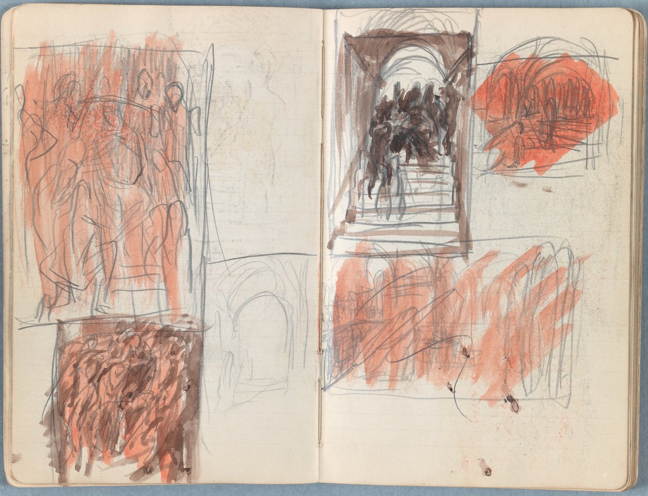 Sider fra et album med Sketches for The Life of Our Lord Jesus Christ, slutningen af 1880