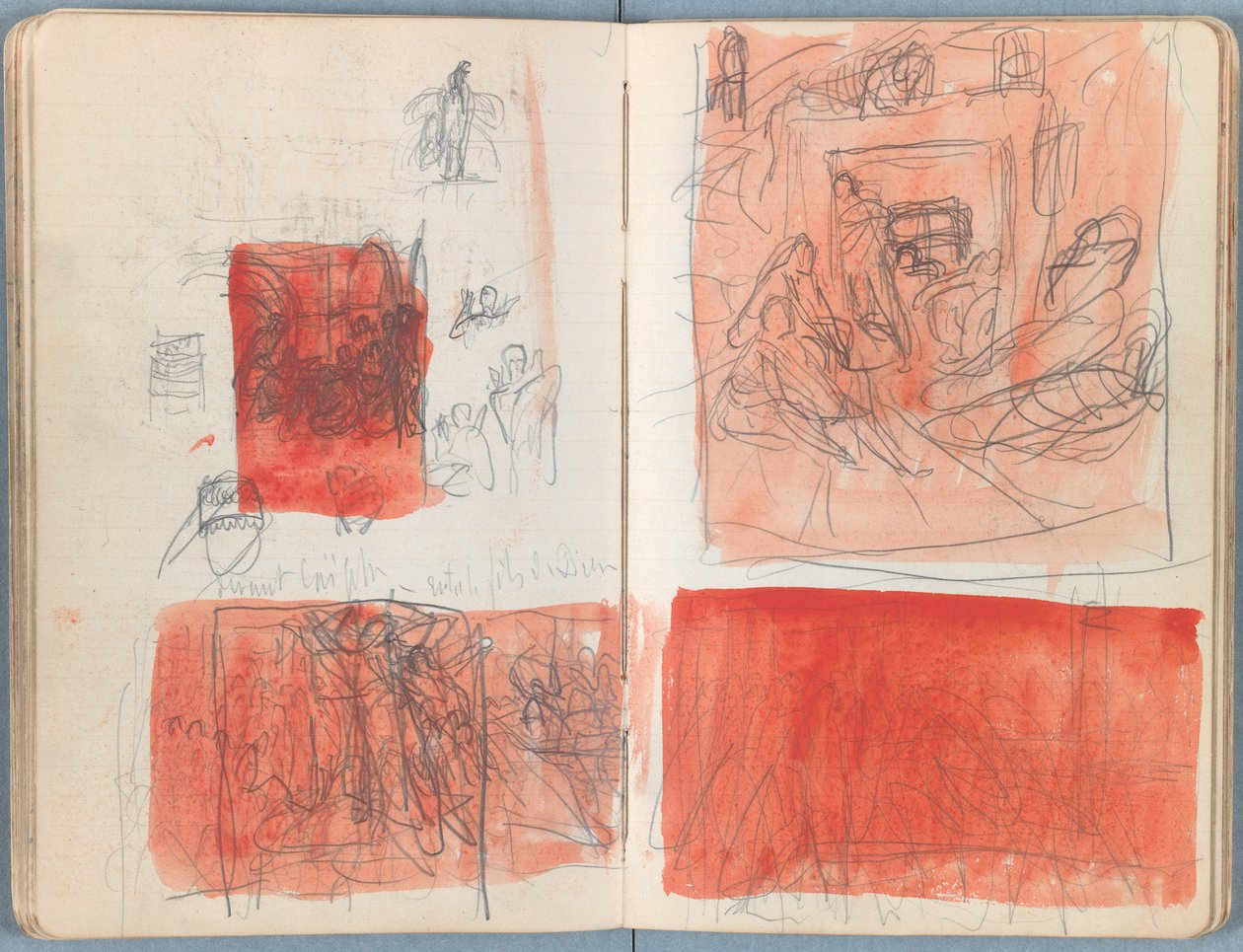 Sider fra et album med Sketches for The Life of Our Lord Jesus Christ, slutningen af 1880
