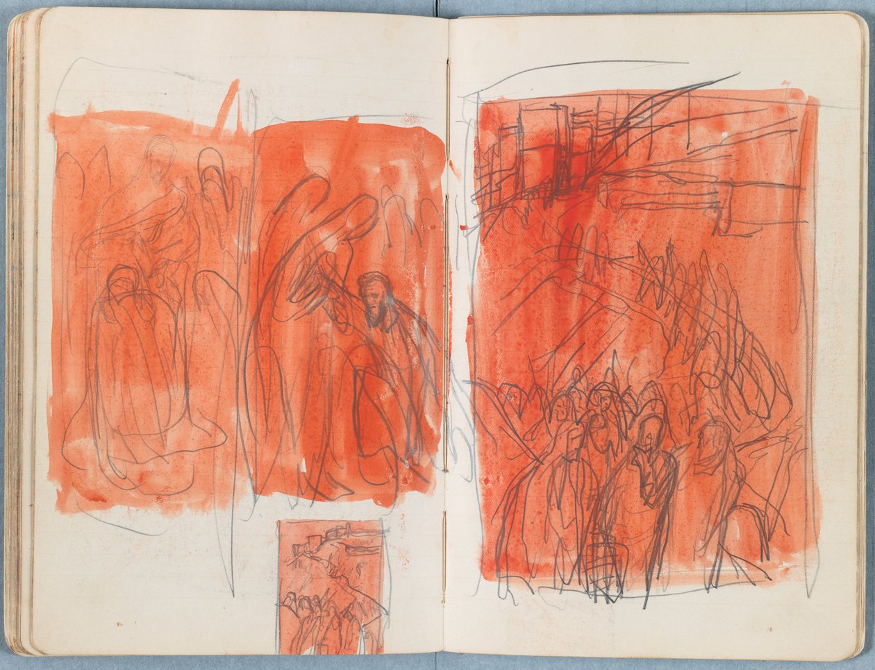 Sider fra et album med Sketches for The Life of Our Lord Jesus Christ, slutningen af 1880