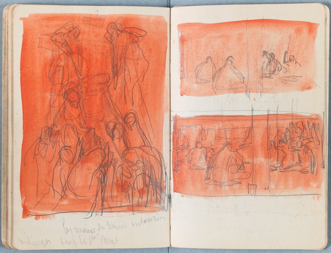 Sider fra et album med Sketches for The Life of Our Lord Jesus Christ, slutningen af 1880