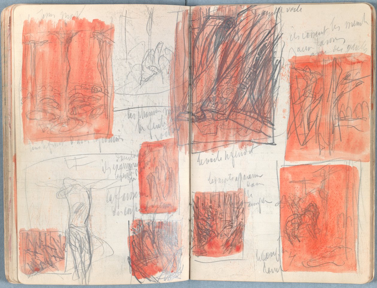 Sider fra et album med Sketches for The Life of Our Lord Jesus Christ, slutningen af 1880