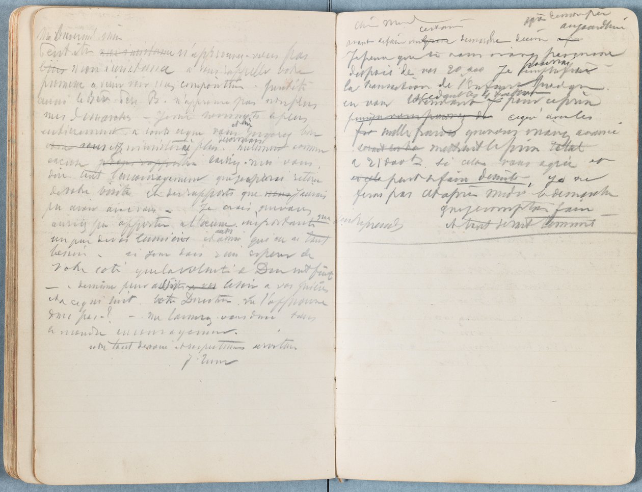 Sider fra et album med Sketches for The Life of Our Lord Jesus Christ, slutningen af 1880