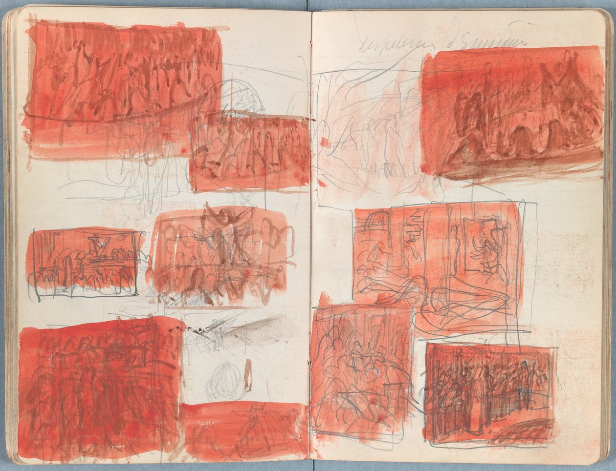 Sider fra et album med Sketches for The Life of Our Lord Jesus Christ, slutningen af 1880