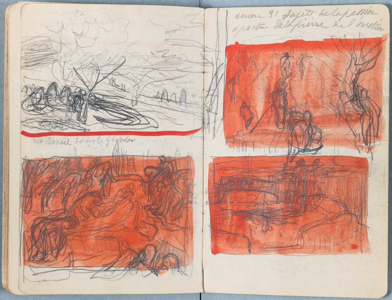 Sider fra et album med Sketches for The Life of Our Lord Jesus Christ, slutningen af 1880