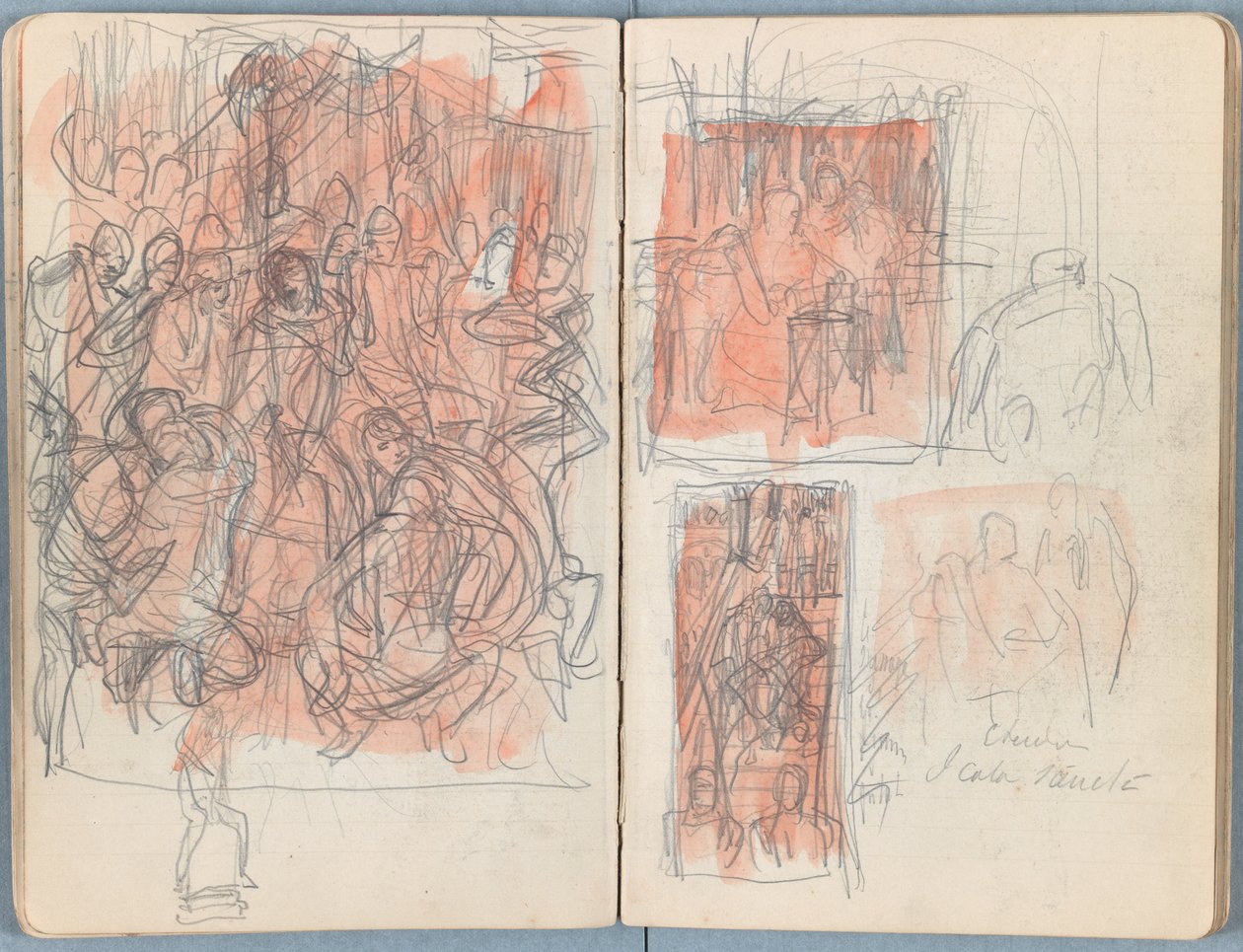 Sider fra et album med Sketches for The Life of Our Lord Jesus Christ, slutningen af 1880