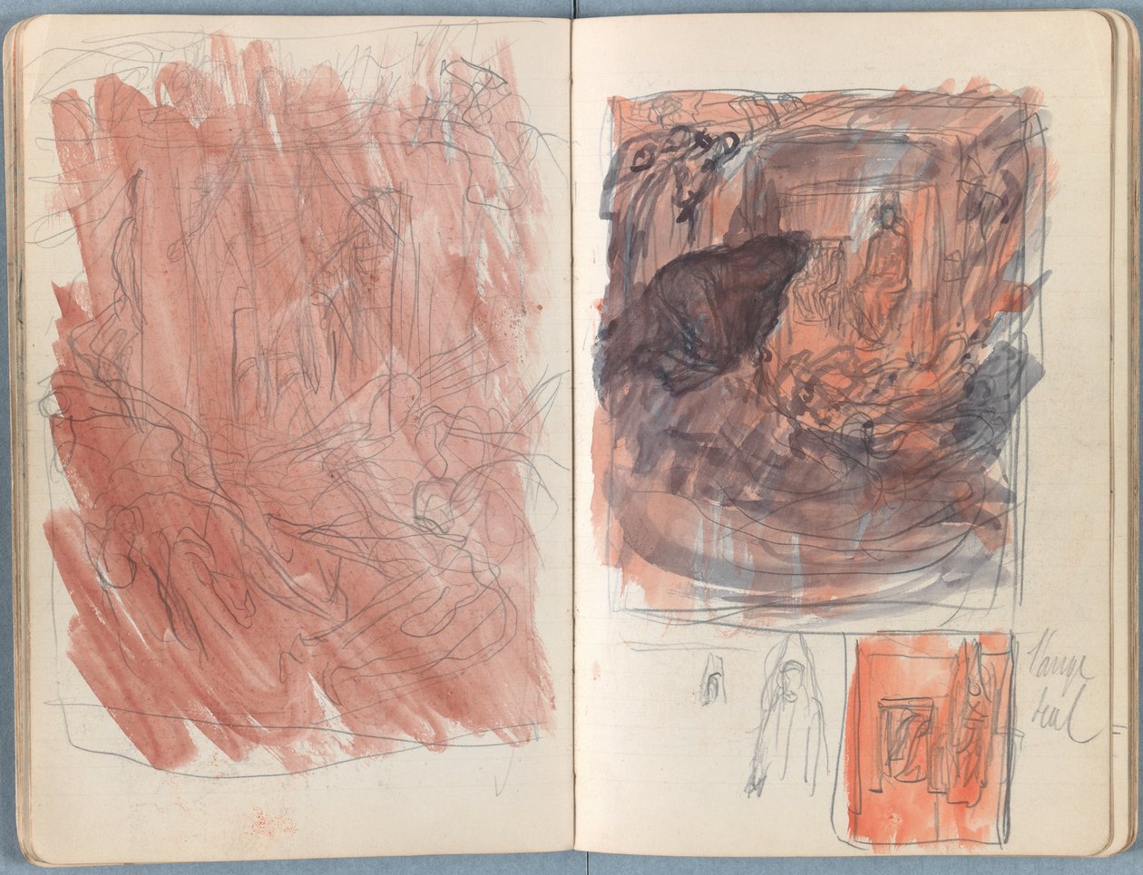 Sider fra et album med Sketches for The Life of Our Lord Jesus Christ, slutningen af 1880