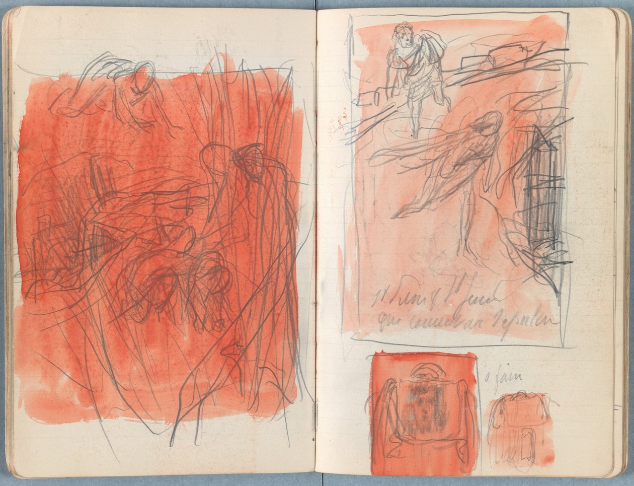Sider fra et album med Sketches for The Life of Our Lord Jesus Christ, slutningen af 1880