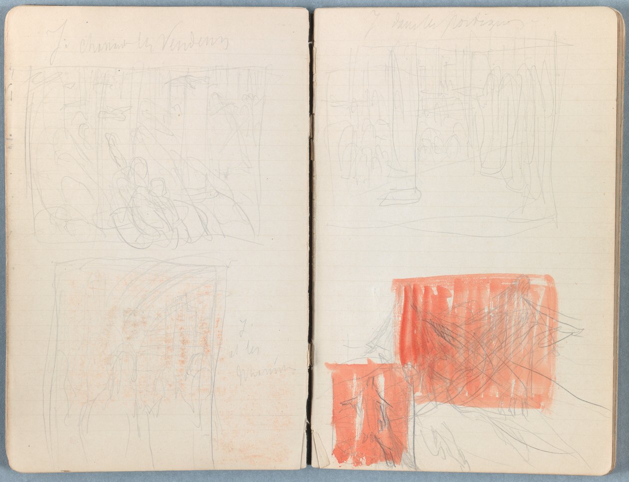 Sider fra et album med Sketches for The Life of Our Lord Jesus Christ, slutningen af 1880