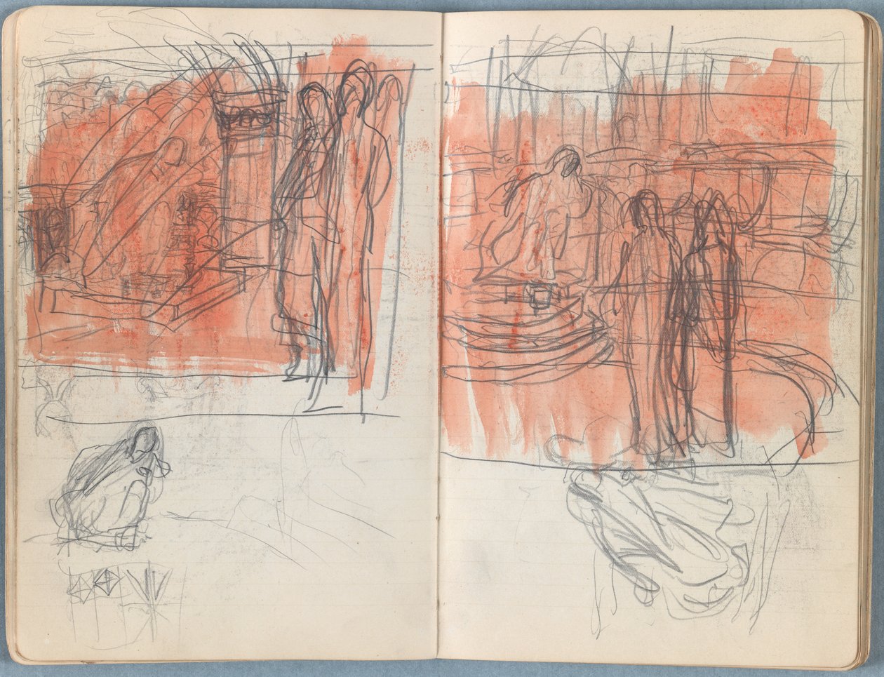 Sider fra et album med Sketches for The Life of Our Lord Jesus Christ, slutningen af 1880