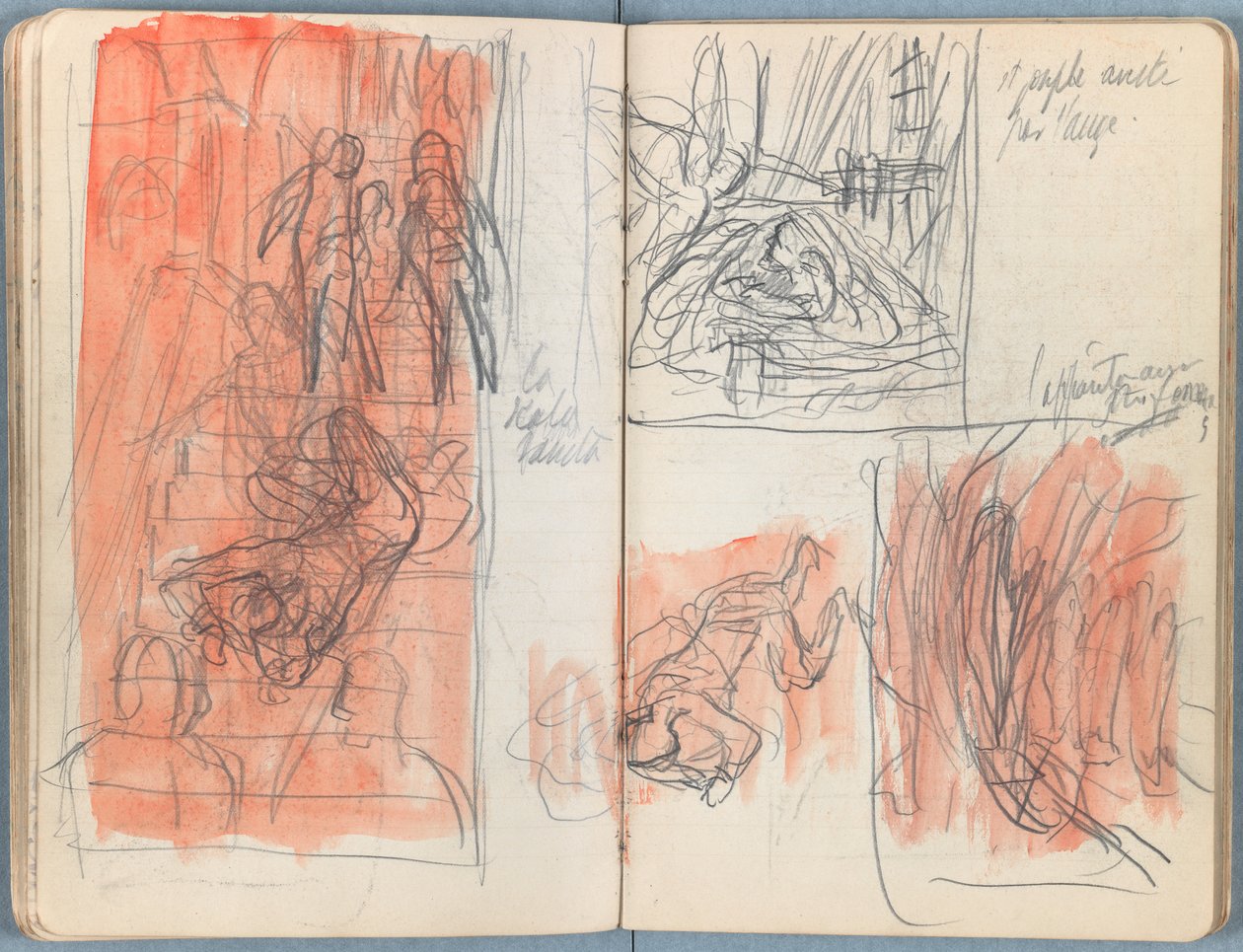 Sider fra et album med Sketches for The Life of Our Lord Jesus Christ, slutningen af 1880