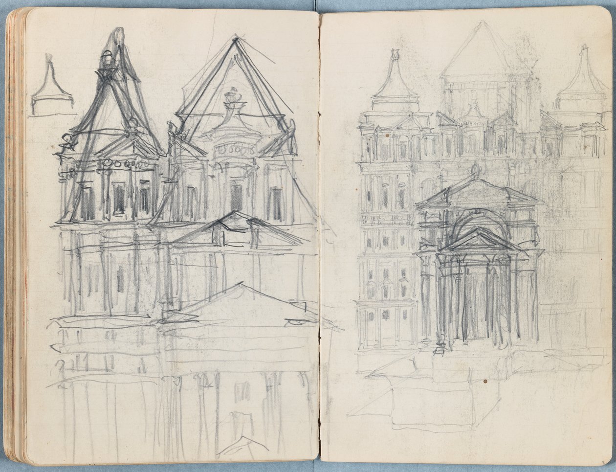 Sider fra et album med Sketches for The Life of Our Lord Jesus Christ, slutningen af 1880