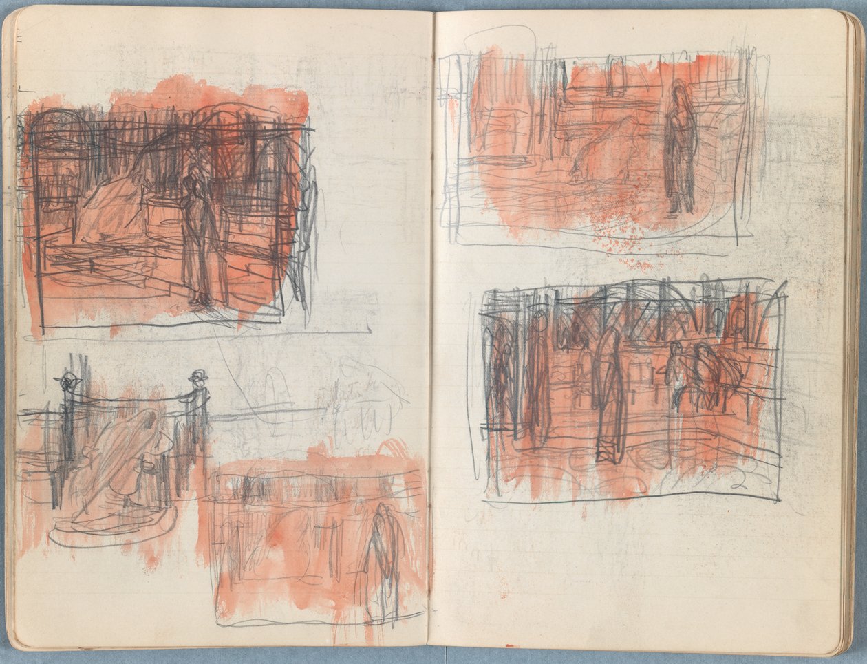Sider fra et album med Sketches for The Life of Our Lord Jesus Christ, slutningen af 1880