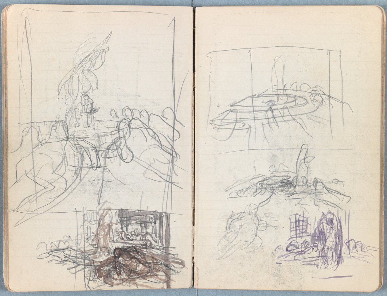 Sider fra et album med Sketches for The Life of Our Lord Jesus Christ, slutningen af 1880