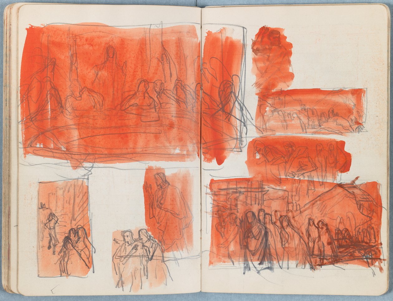 Sider fra et album med Sketches for The Life of Our Lord Jesus Christ, slutningen af 1880
