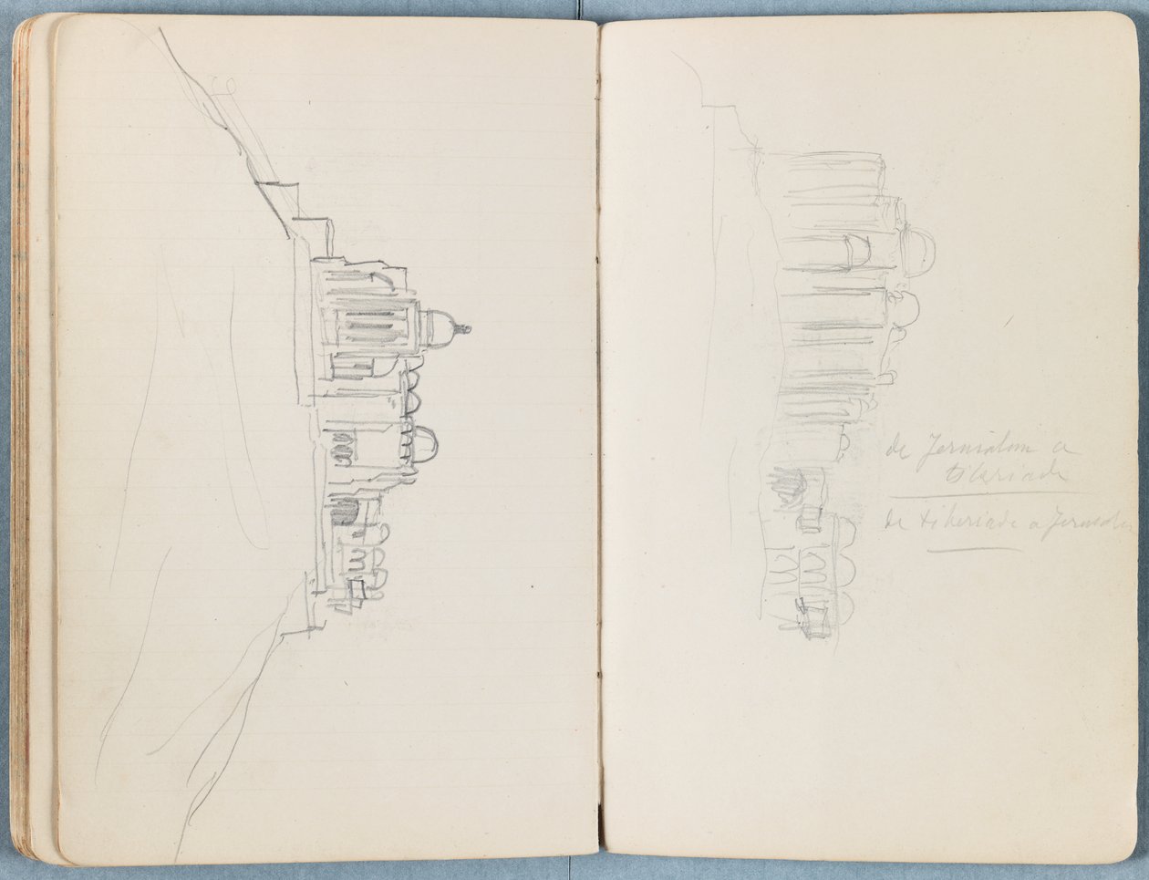 Sider fra et album med Sketches for The Life of Our Lord Jesus Christ, slutningen af 1880