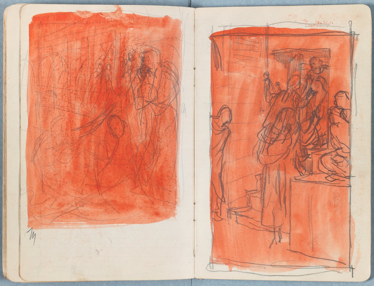 Sider fra et album med Sketches for The Life of Our Lord Jesus Christ, slutningen af 1880