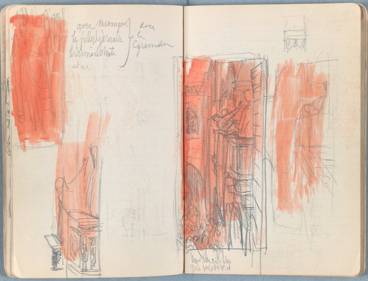 Sider fra et album med Sketches for The Life of Our Lord Jesus Christ, slutningen af 1880